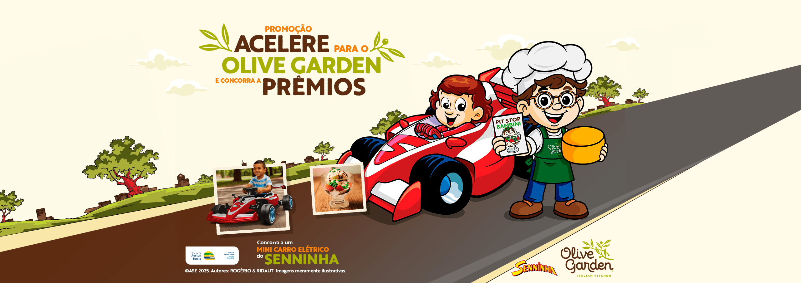 Acelere para o Olive Garden e concorra a prêmios